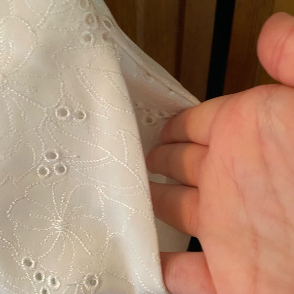 Eliza J Cream Eyelet Midi Dress - Picture 4 of 4